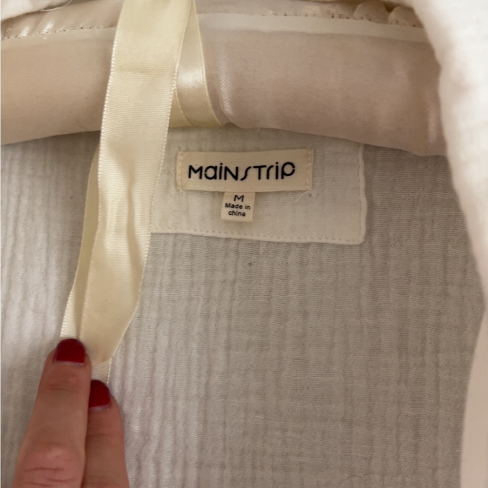 Mainstrip Cream Textured Jacket